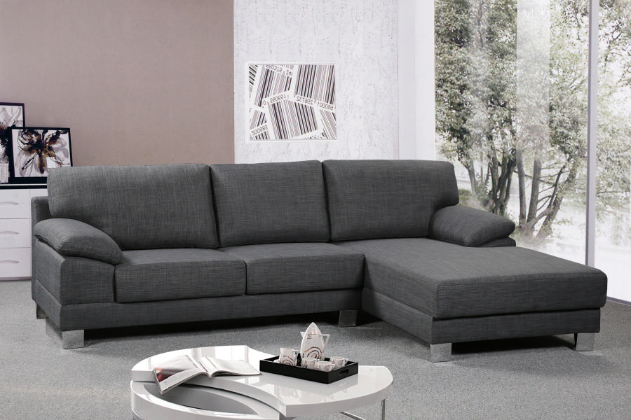 Empire Chaise Suite RHF Charcoal